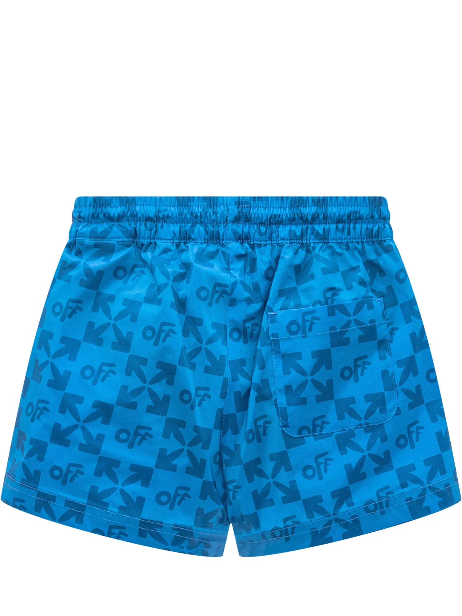 Off-White Kids Monogram Elastic Waist Swim Shorts