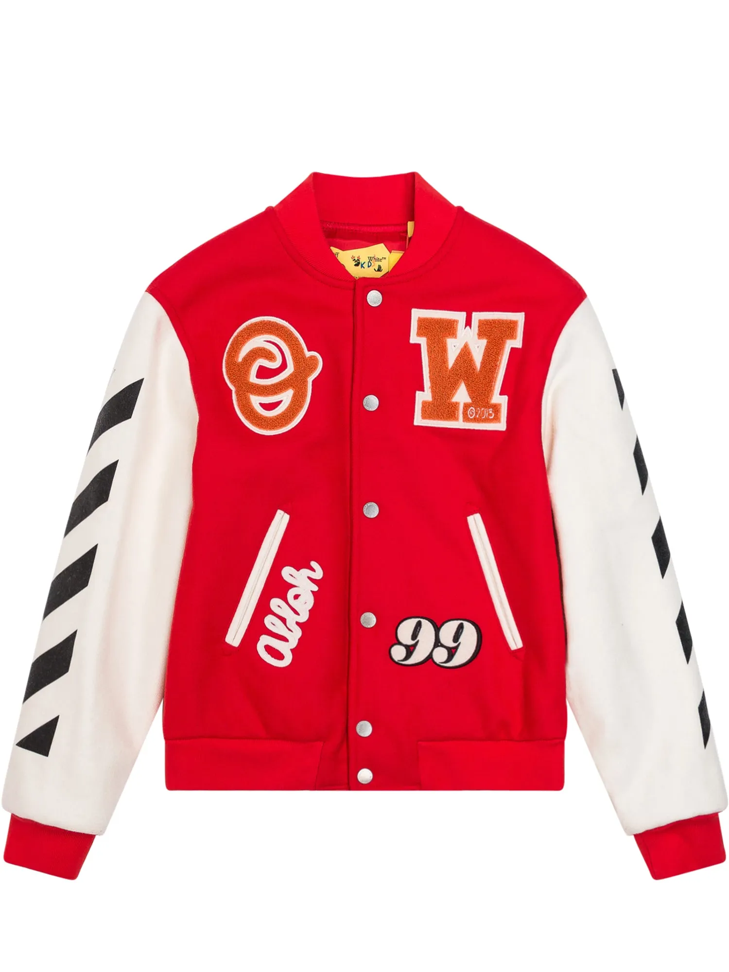 Off-White Kids Patch-Detailed Bomber Jacket