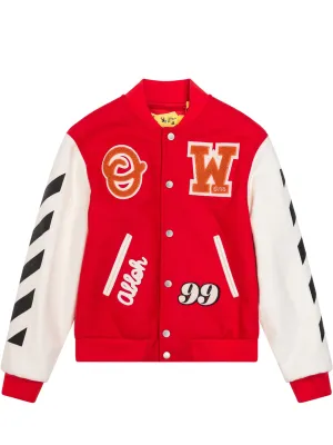 Off-White Kids Patch-Detailed Bomber Jacket