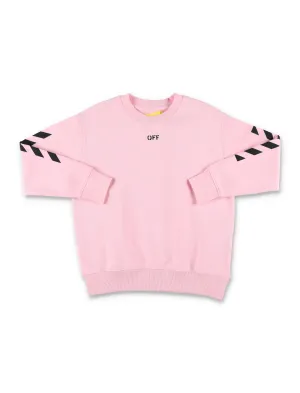 Off-White Kids Striped Crewneck Sweatshirt