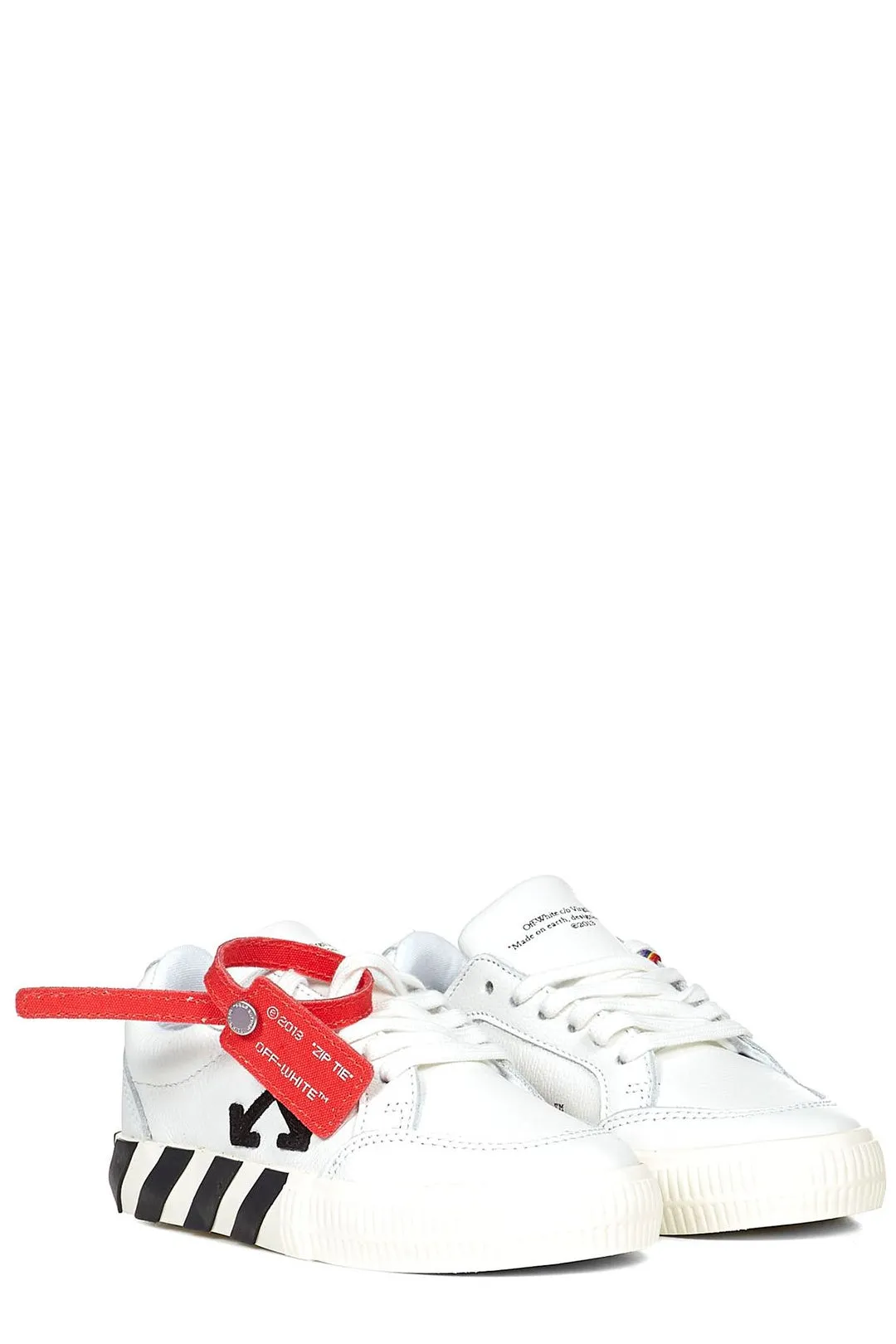 Off-White Kids Vulcanized Lace-Up Sneakers