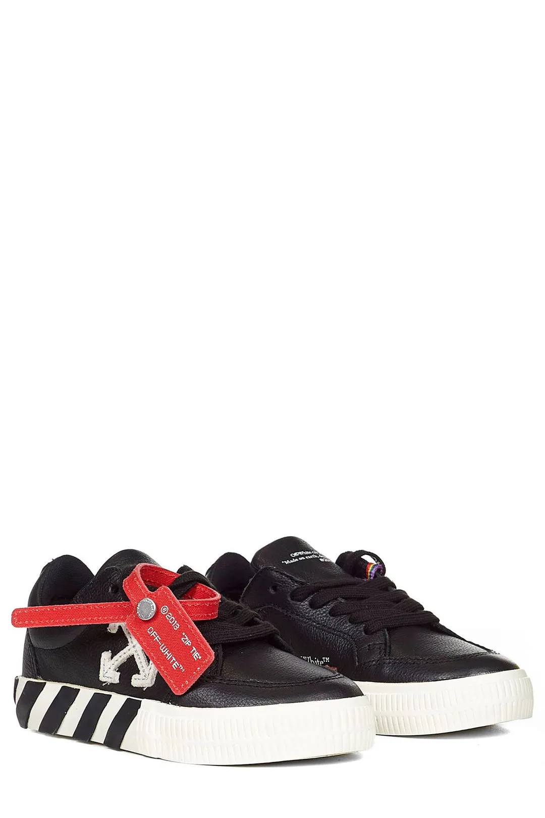 Off-White Kids Vulcanized Lace-Up Sneakers