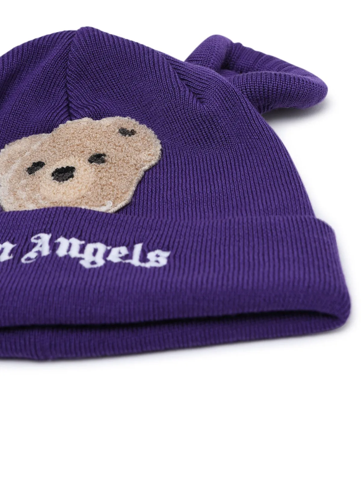 Palm Angels Kids Bear Embellished Beanie