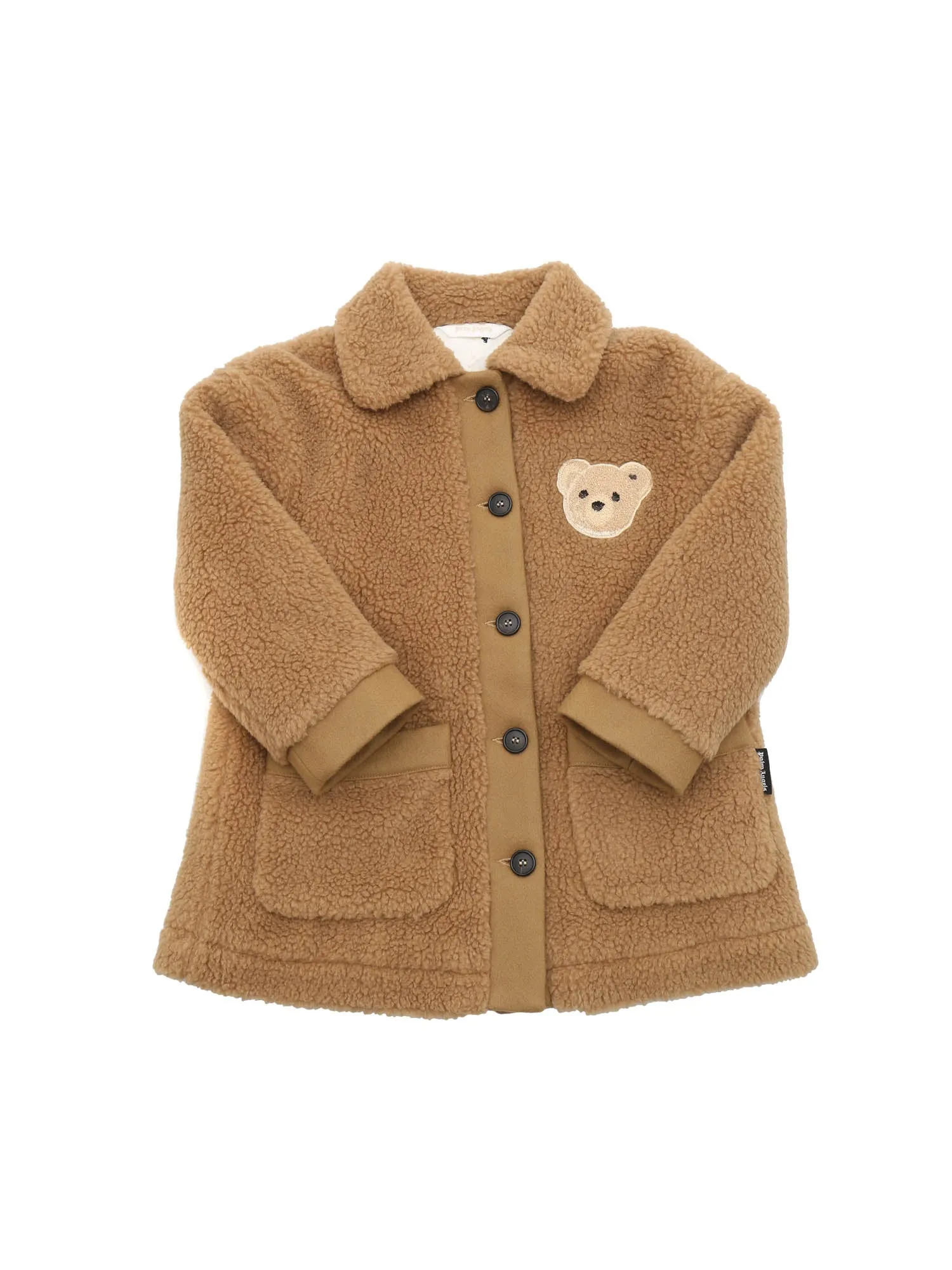 Palm Angels Kids Bear Motif Coat