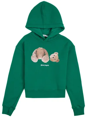Palm Angels Kids Bear Motif Printed Hoodie