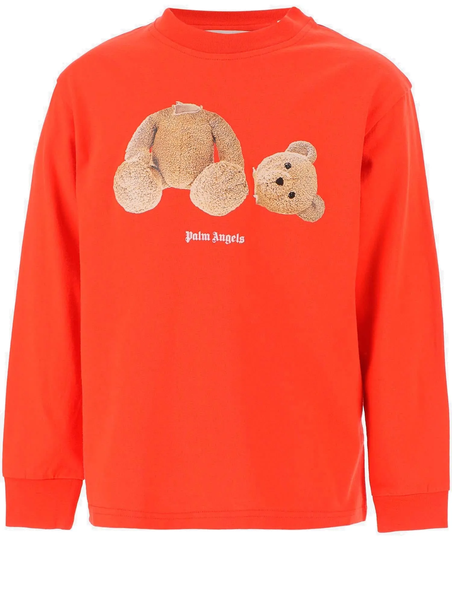 Palm Angels Kids Bear Print Long-Sleeve T-Shirt