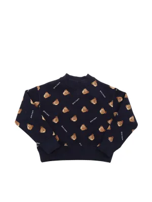 Palm Angels Kids Bear Printed Crewneck Sweatshirt