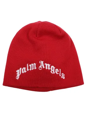 Palm Angels Kids Logo Embroidered Beanie