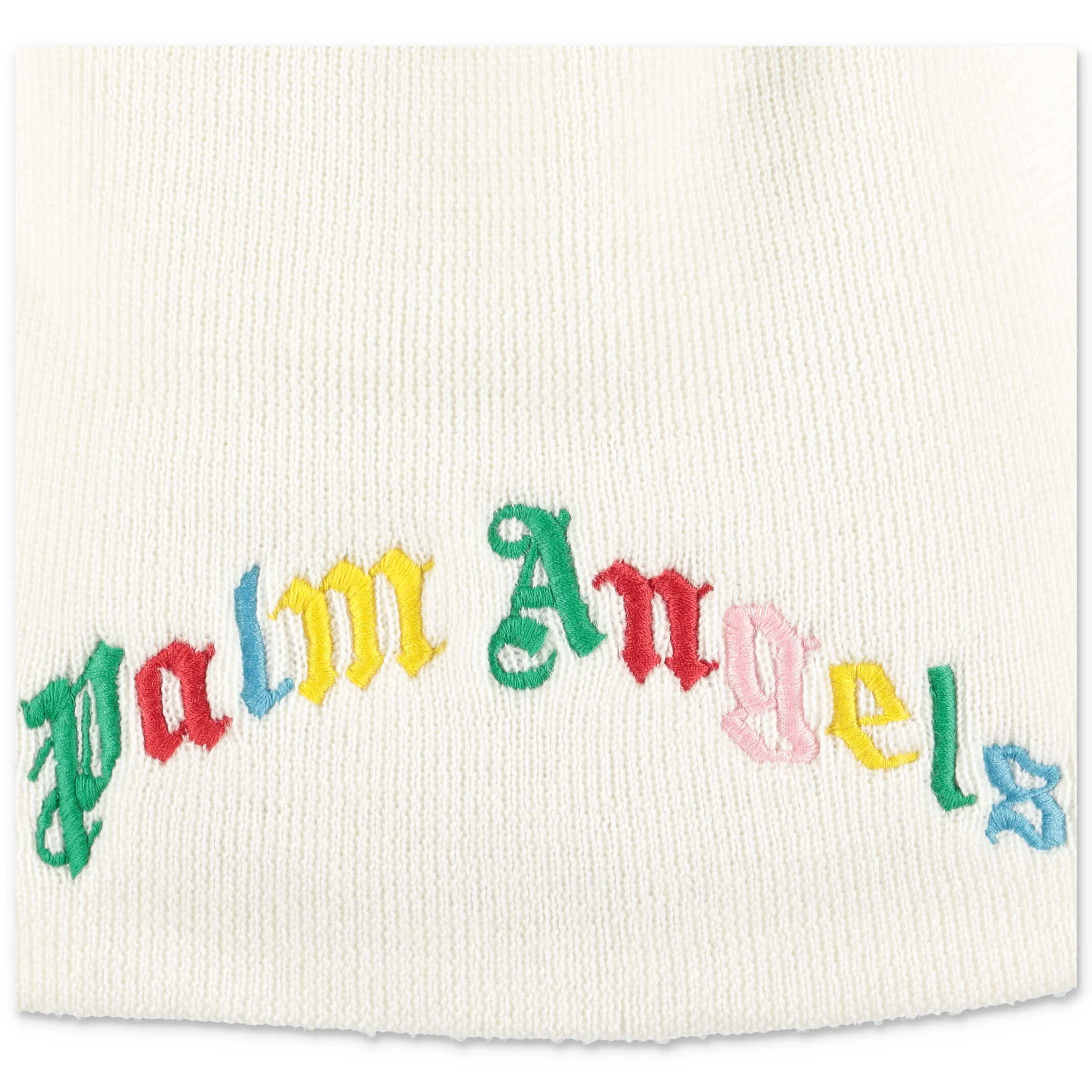 Palm Angels Kids Logo Embroidered Beanie