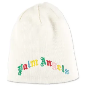 Palm Angels Kids Logo Embroidered Beanie
