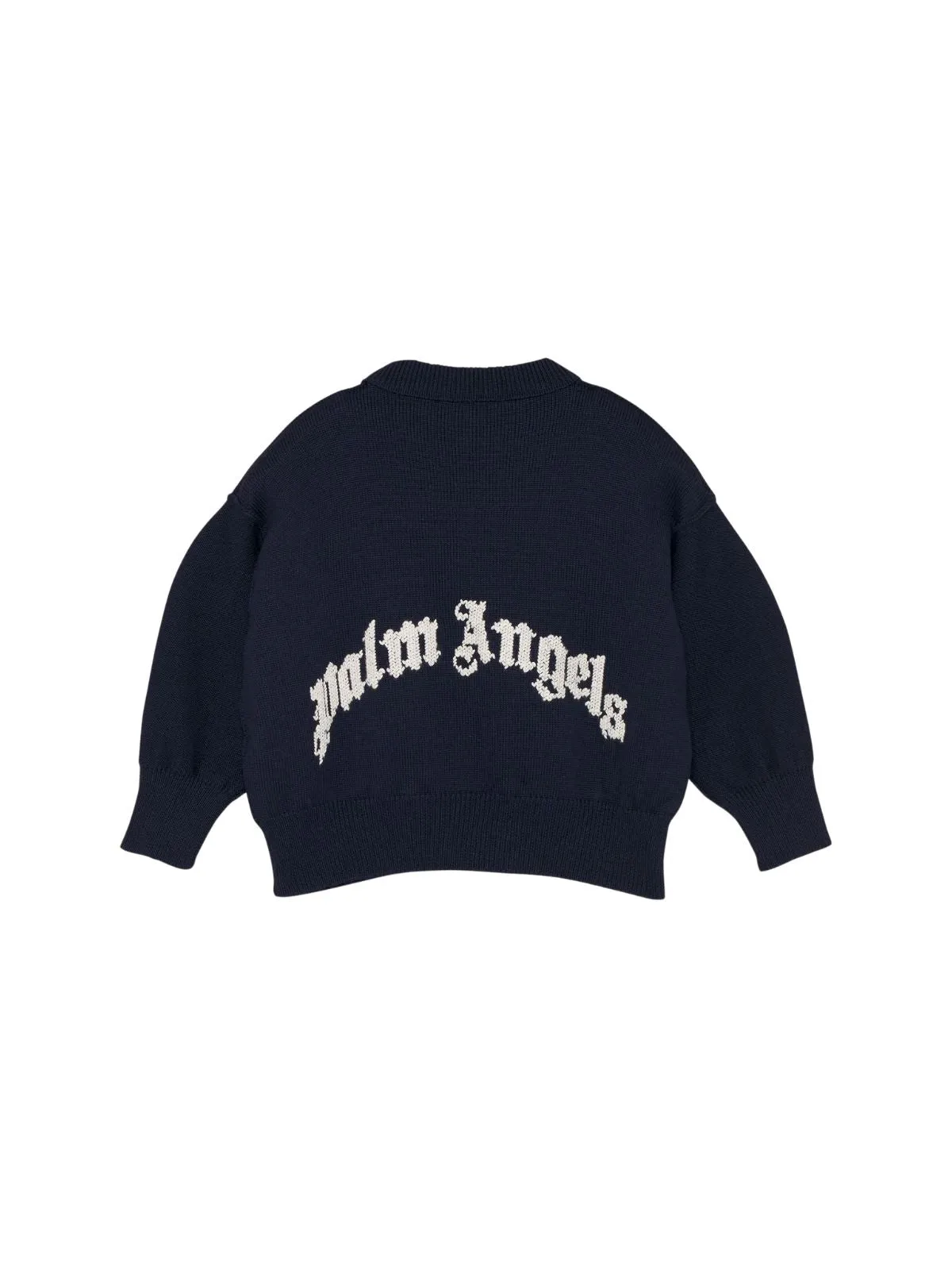 Palm Angels Kids Logo Intarsia Knit Jumper
