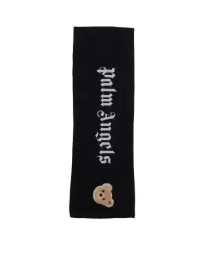 Palm Angels Kids Logo Intarsia Scarf