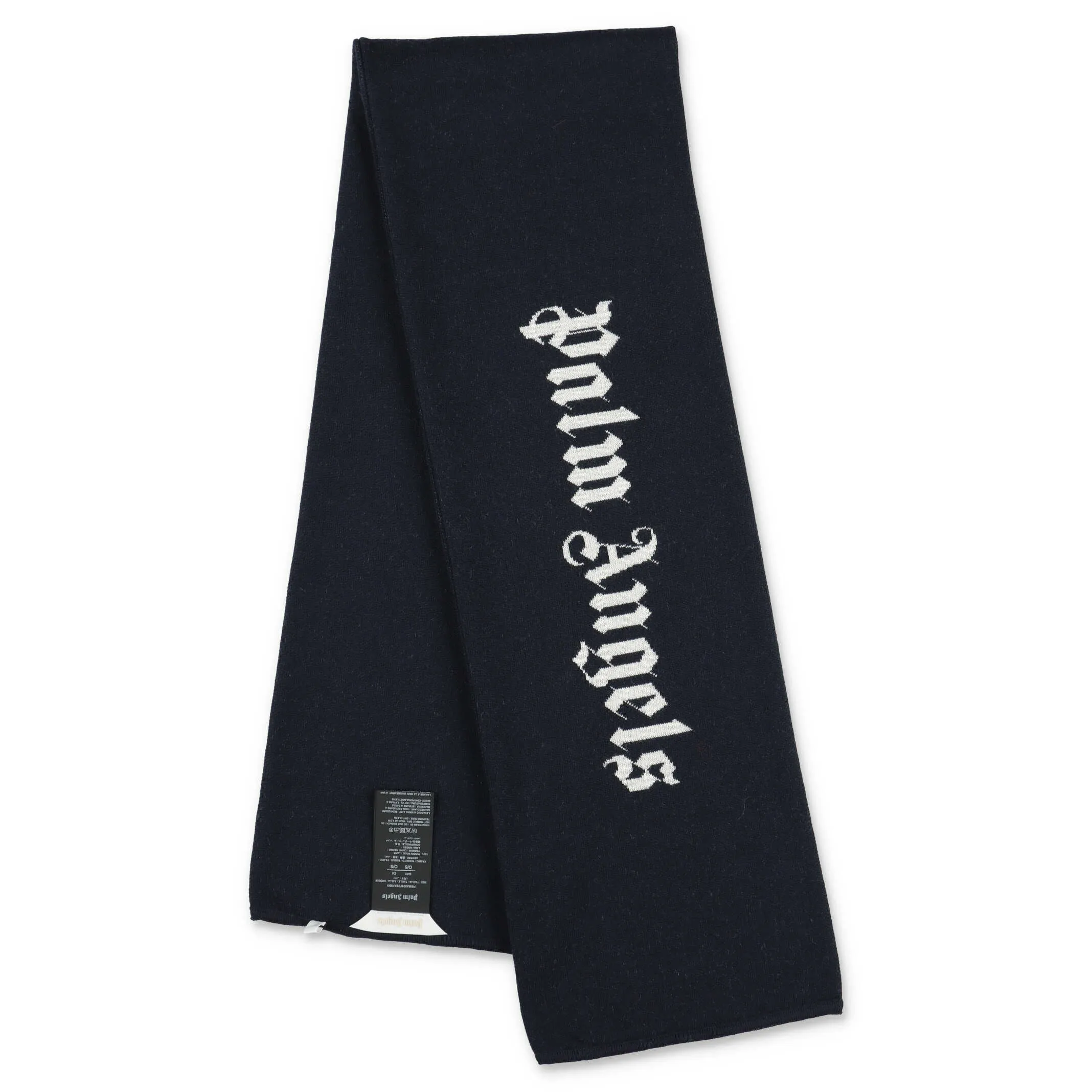 Palm Angels Kids Logo Intarsia Scarf