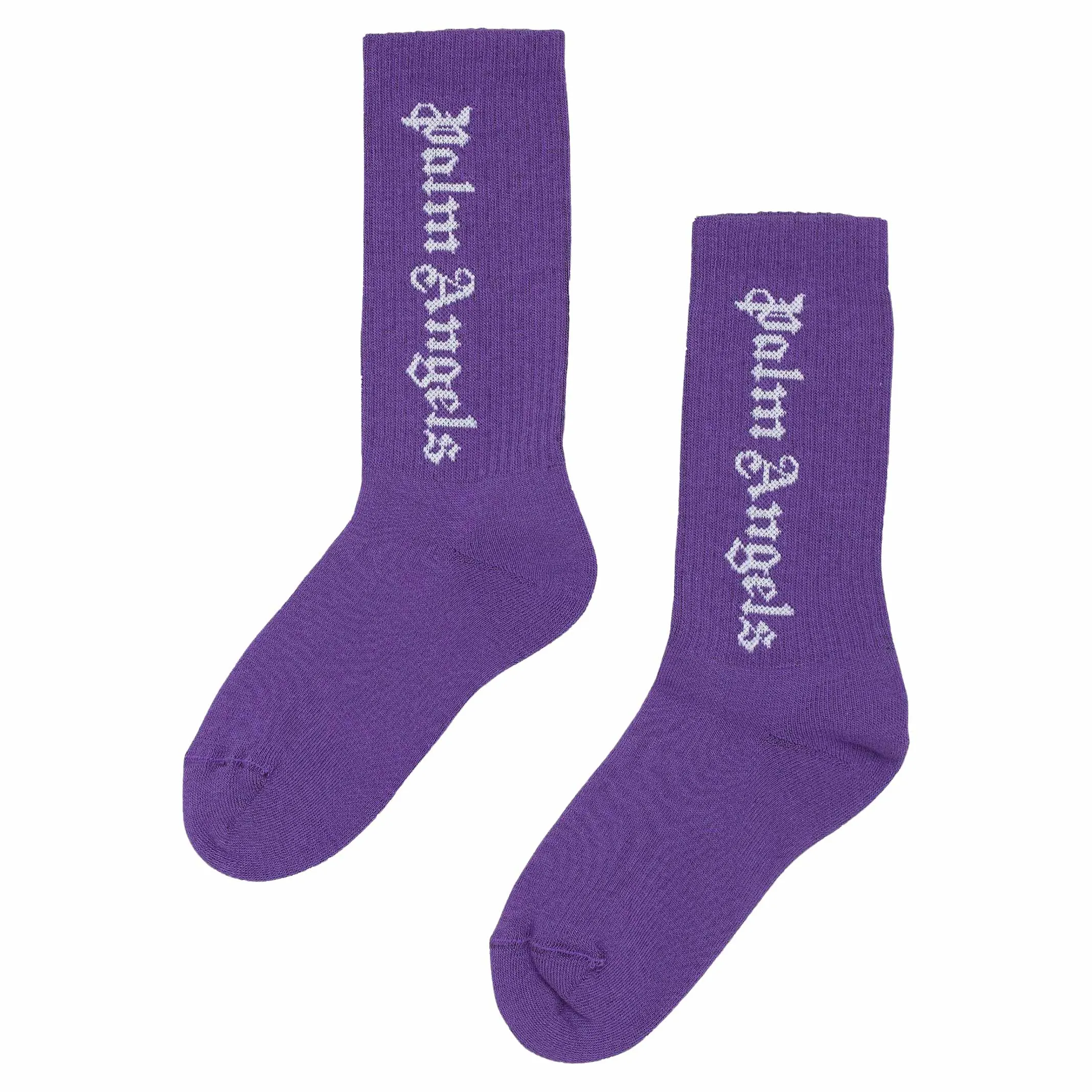 Palm Angels Kids Logo Intarsia Socks