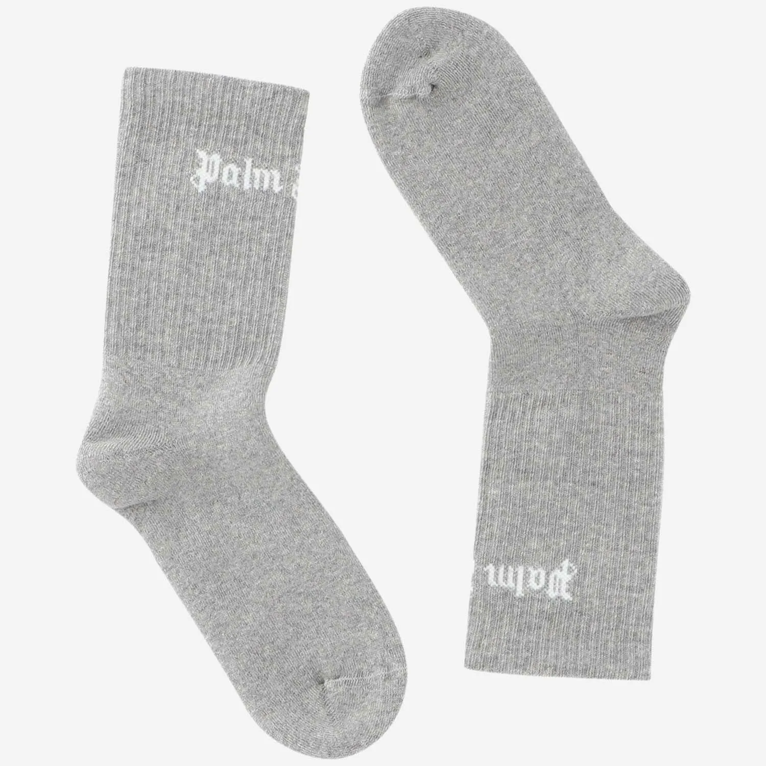 Palm Angels Kids Logo Intarsia Socks