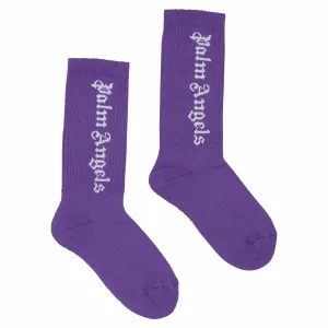 Palm Angels Kids Logo Intarsia Socks