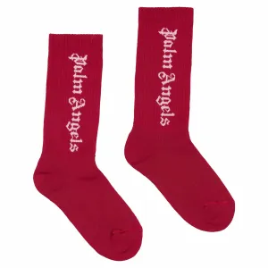 Palm Angels Kids Logo Intarsia Socks