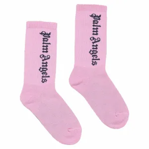 Palm Angels Kids Logo Intarsia Socks