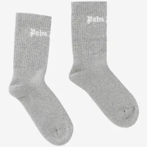 Palm Angels Kids Logo Intarsia Socks