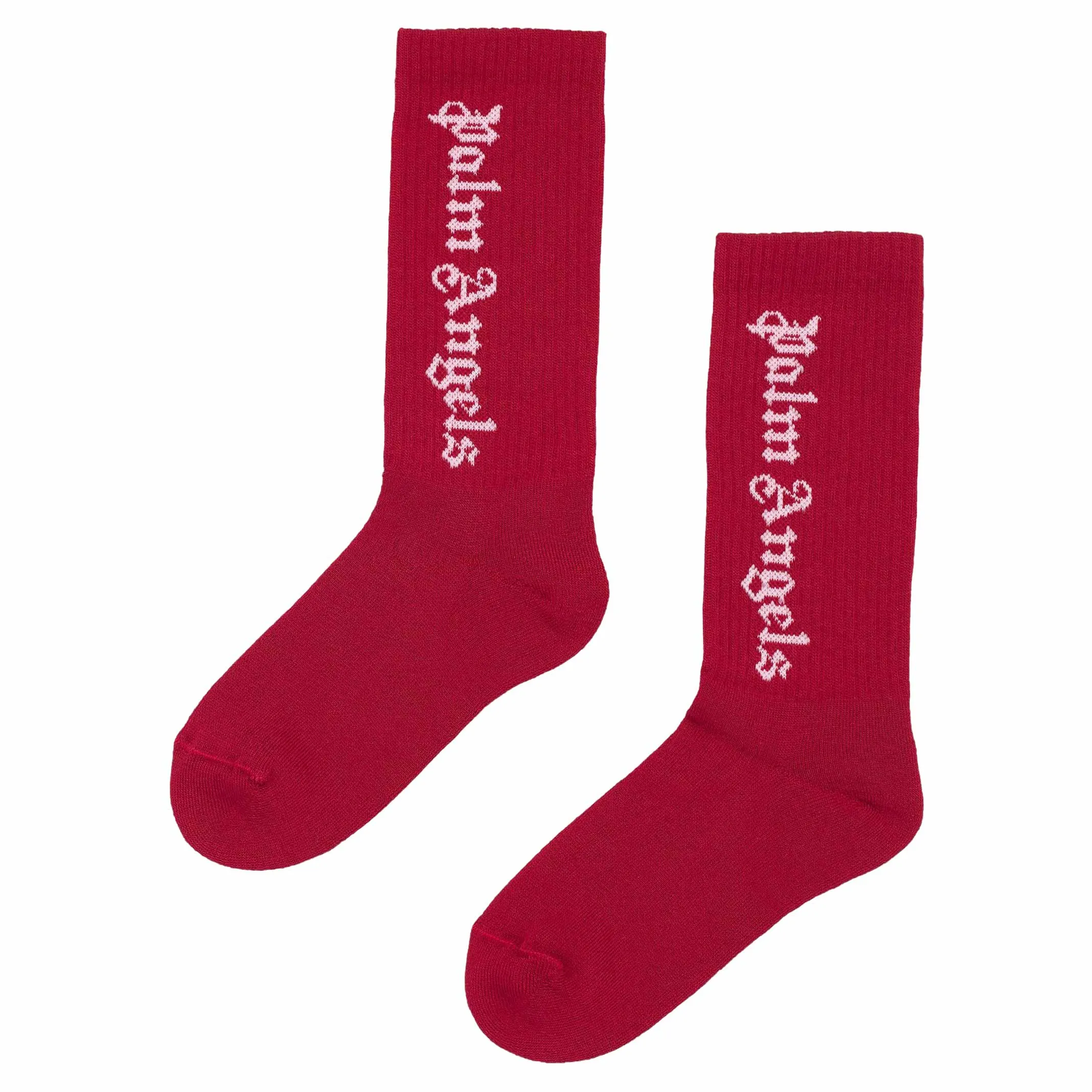 Palm Angels Kids Logo Intarsia Socks