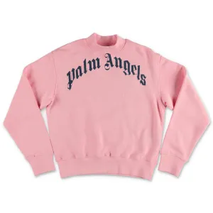 Palm Angels Kids Logo Print Crewneck Sweatshirt