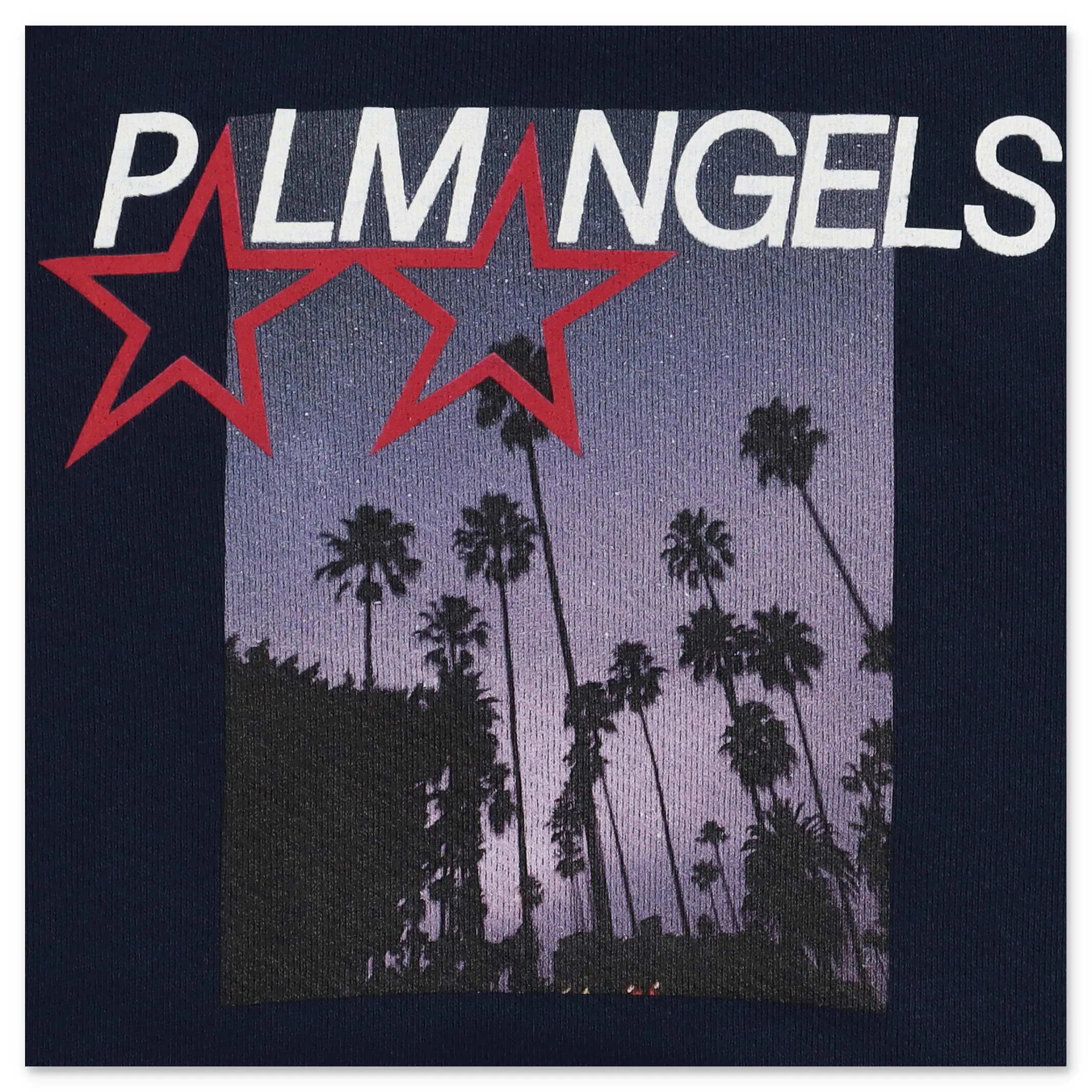 Palm Angels Kids Logo Print Crewneck Sweatshirt