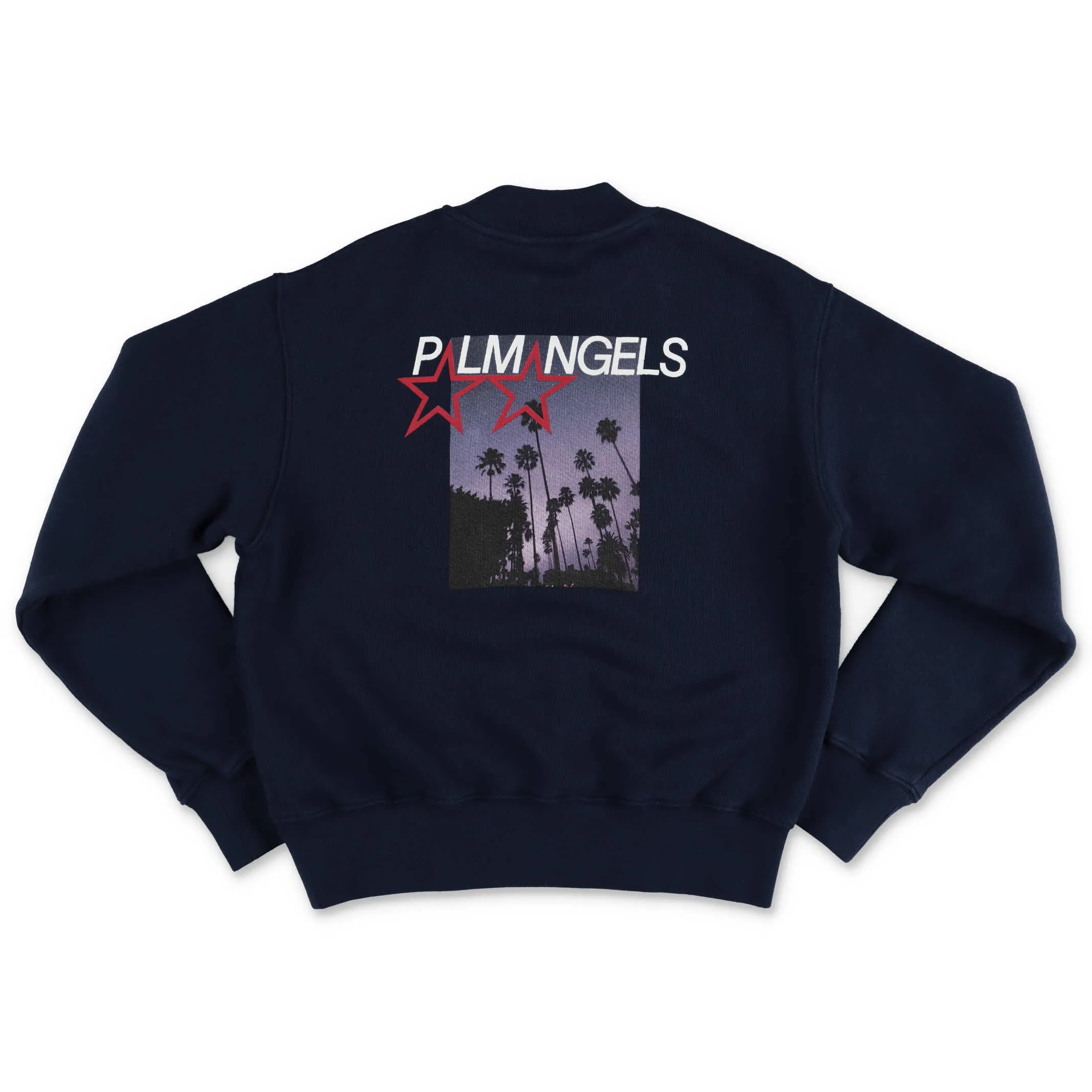 Palm Angels Kids Logo Print Crewneck Sweatshirt