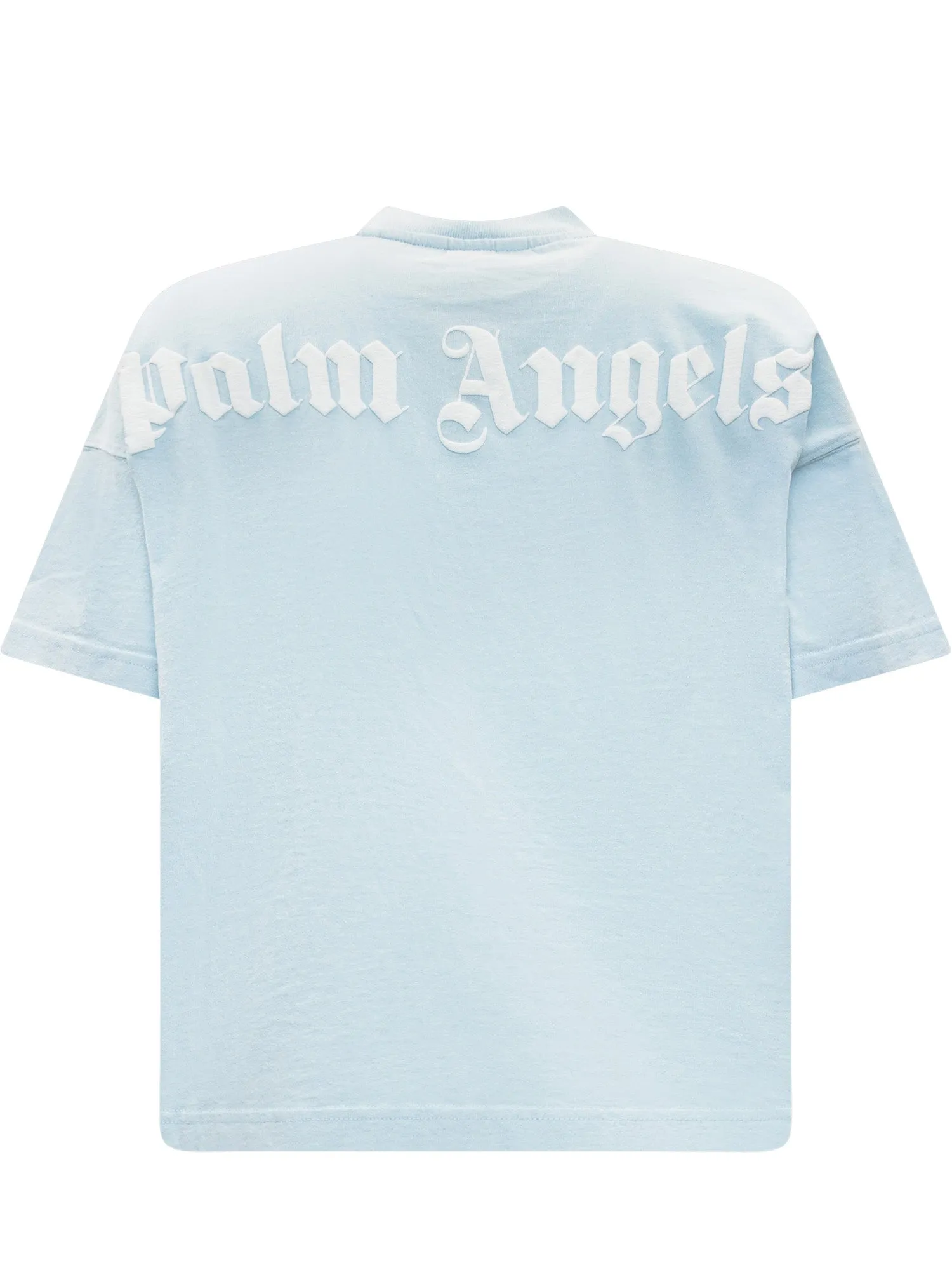 Palm Angels Kids Logo Print Crewneck T-Shirt