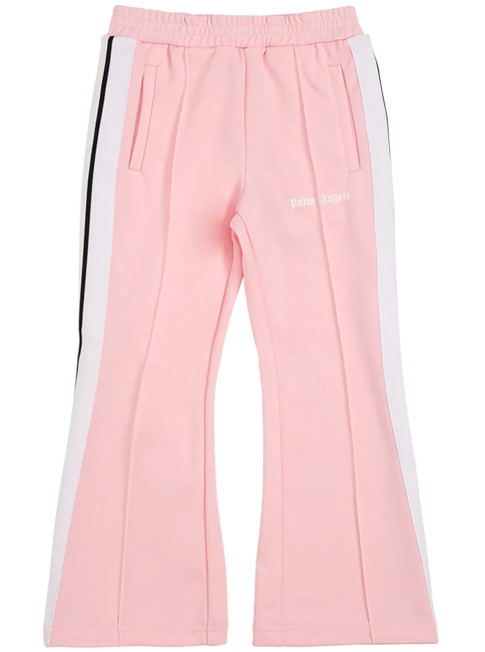 Palm Angels Kids Logo Print Flared Track Pants