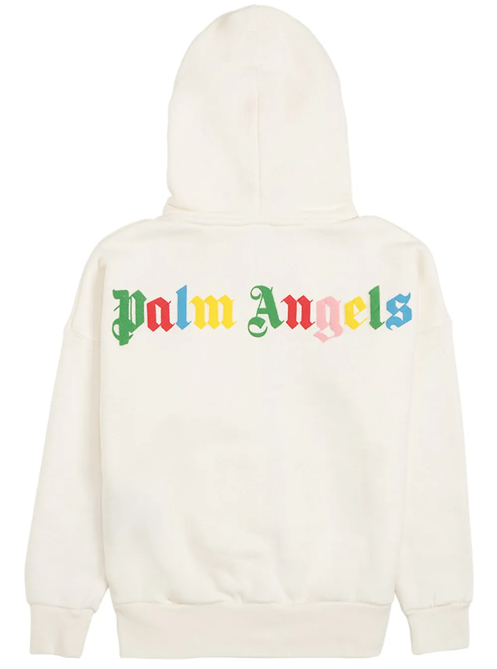 Palm Angels Kids Logo Print Zipped Hoodie