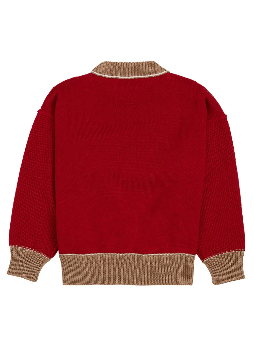 Palm Angels Kids Teddy Bear Intarsia Jumper