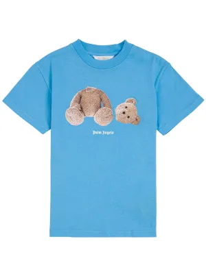 Palm Angels Kids Teddy Bear Print T-Shirt