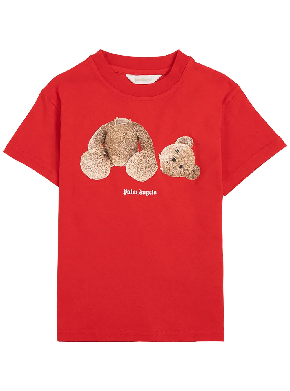 Palm Angels Kids Teddy Bear Print T-Shirt