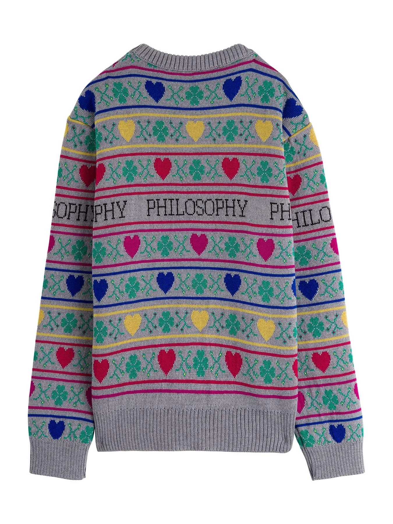 Philosophy Di Lorenzo Serafini Kids Heart Logo Intarsia Jumper