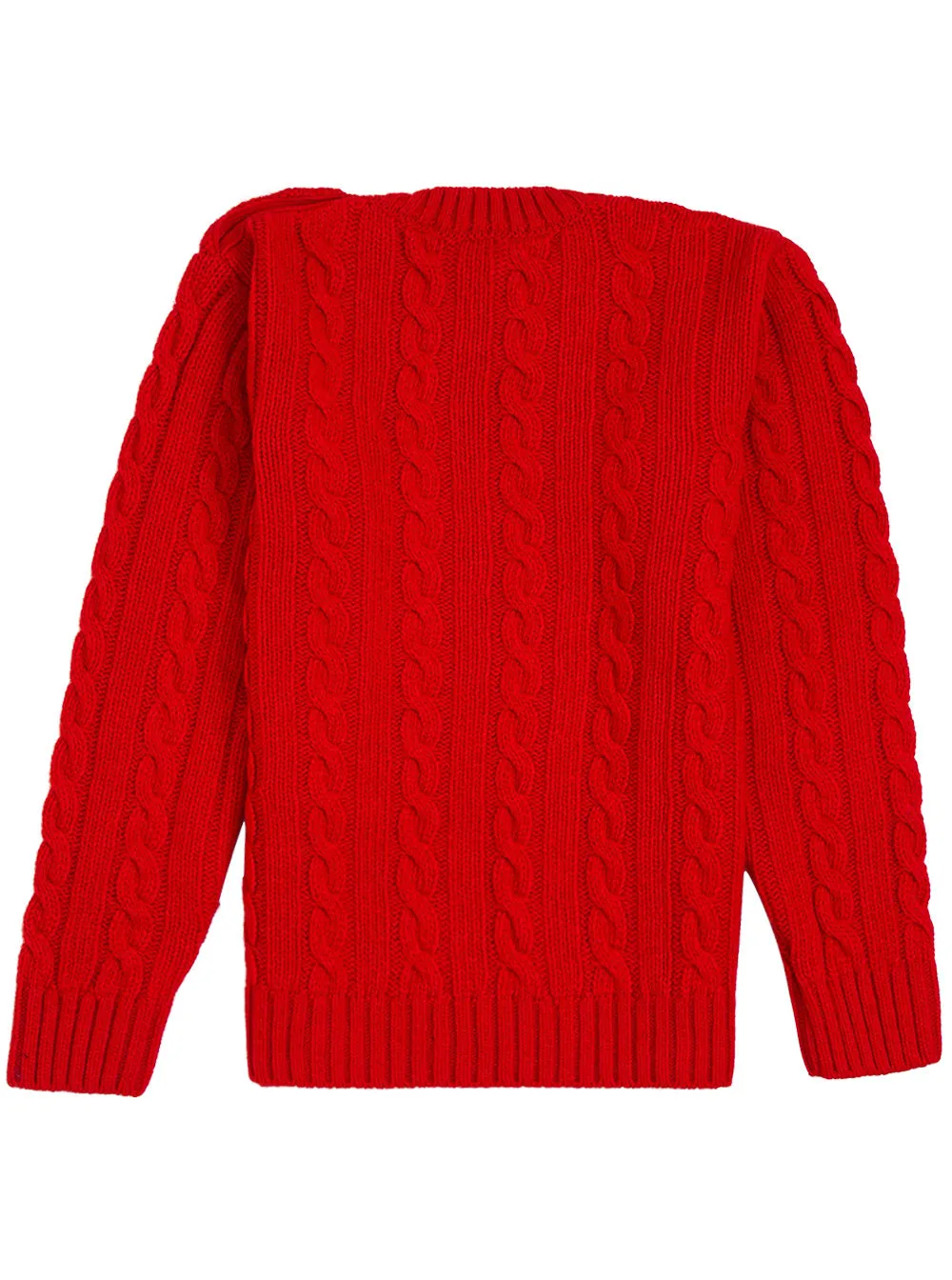 Philosophy Di Lorenzo Serafini Kids Logo Embroidered Cable Knit Jumper