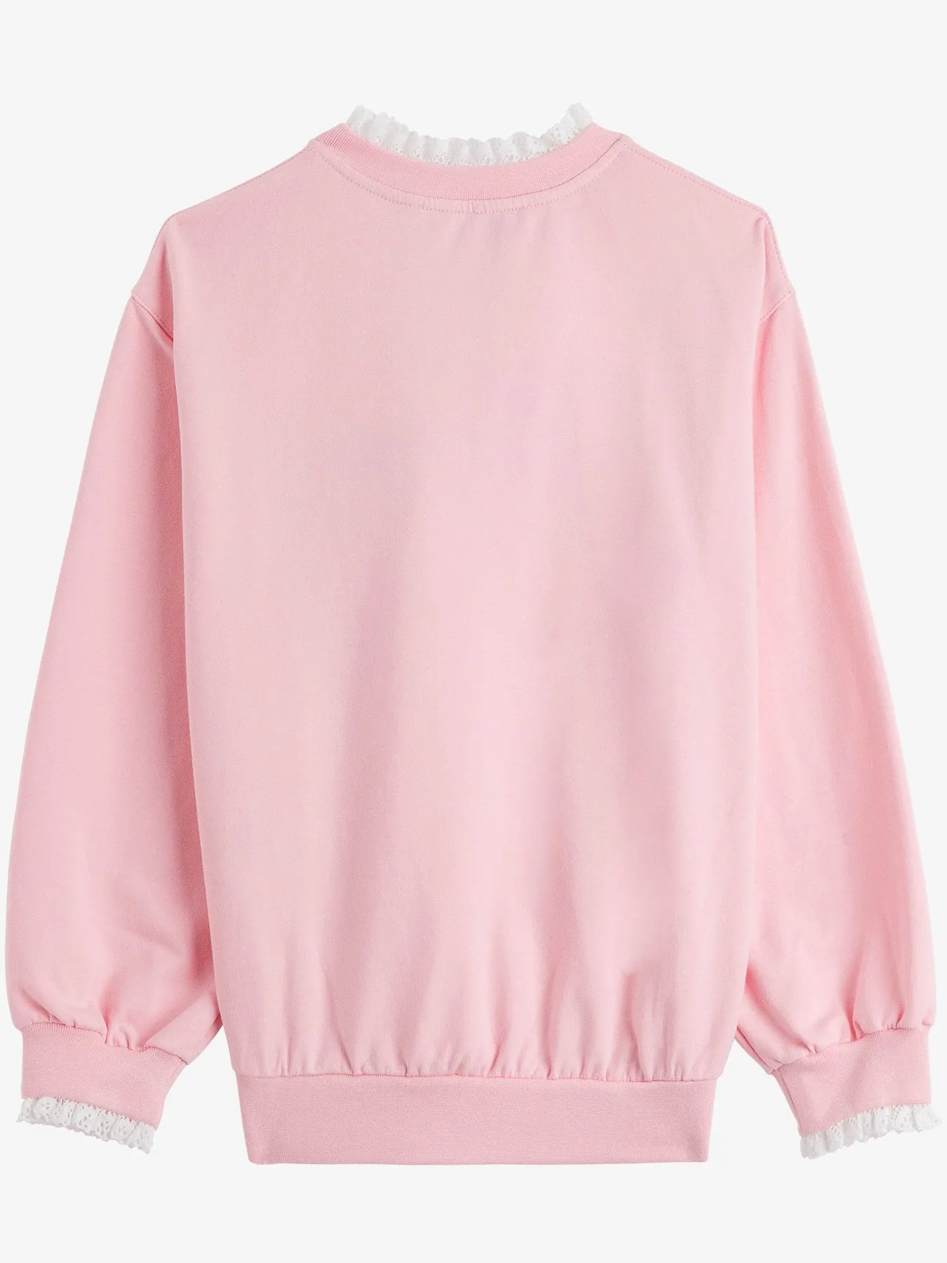 Philosophy Di Lorenzo Serafini Kids Logo Embroidered Ruffle Trim Sweatshirt
