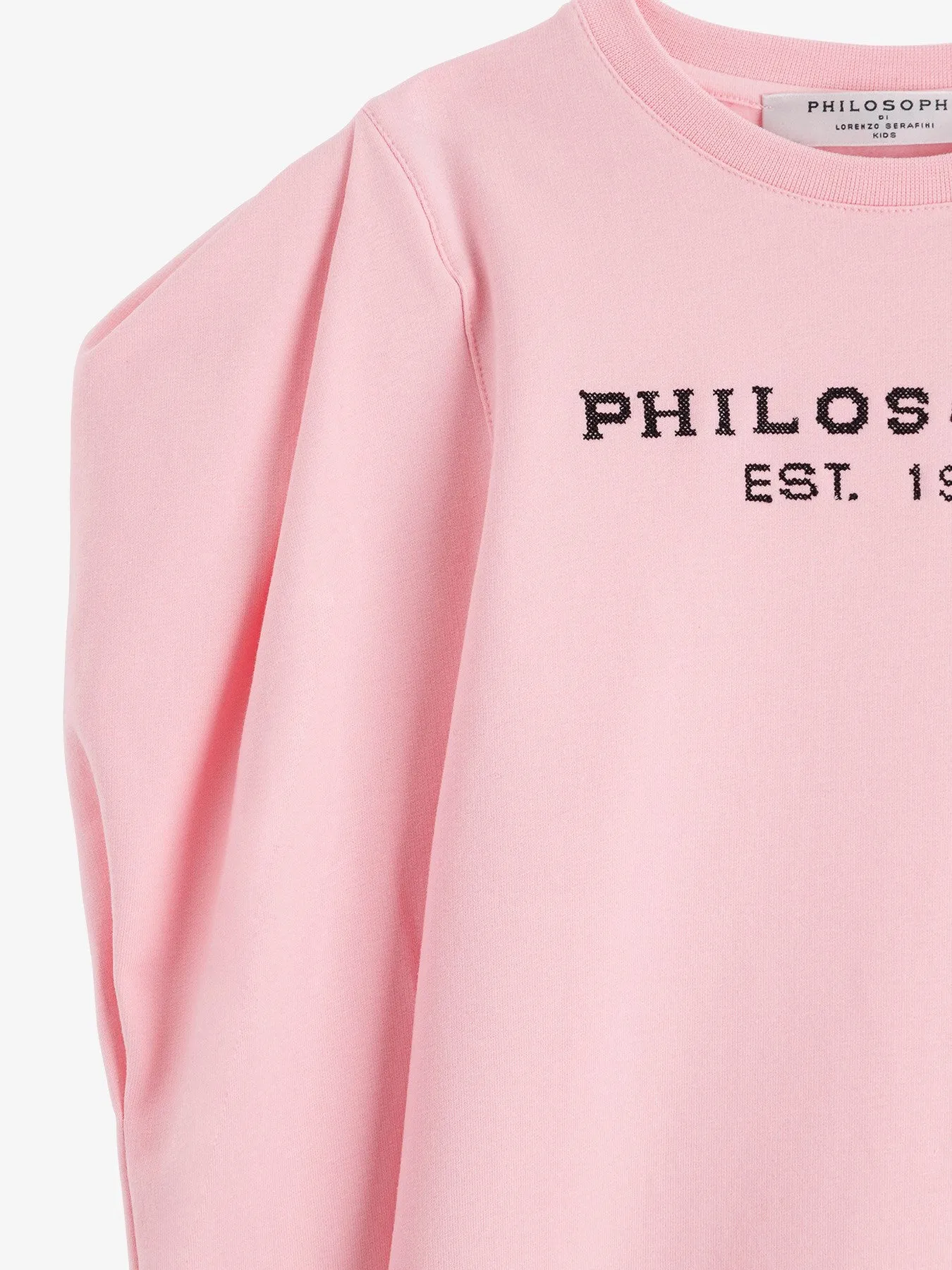 Philosophy Di Lorenzo Serafini Kids Logo Embroidered Sweatshirt Dress