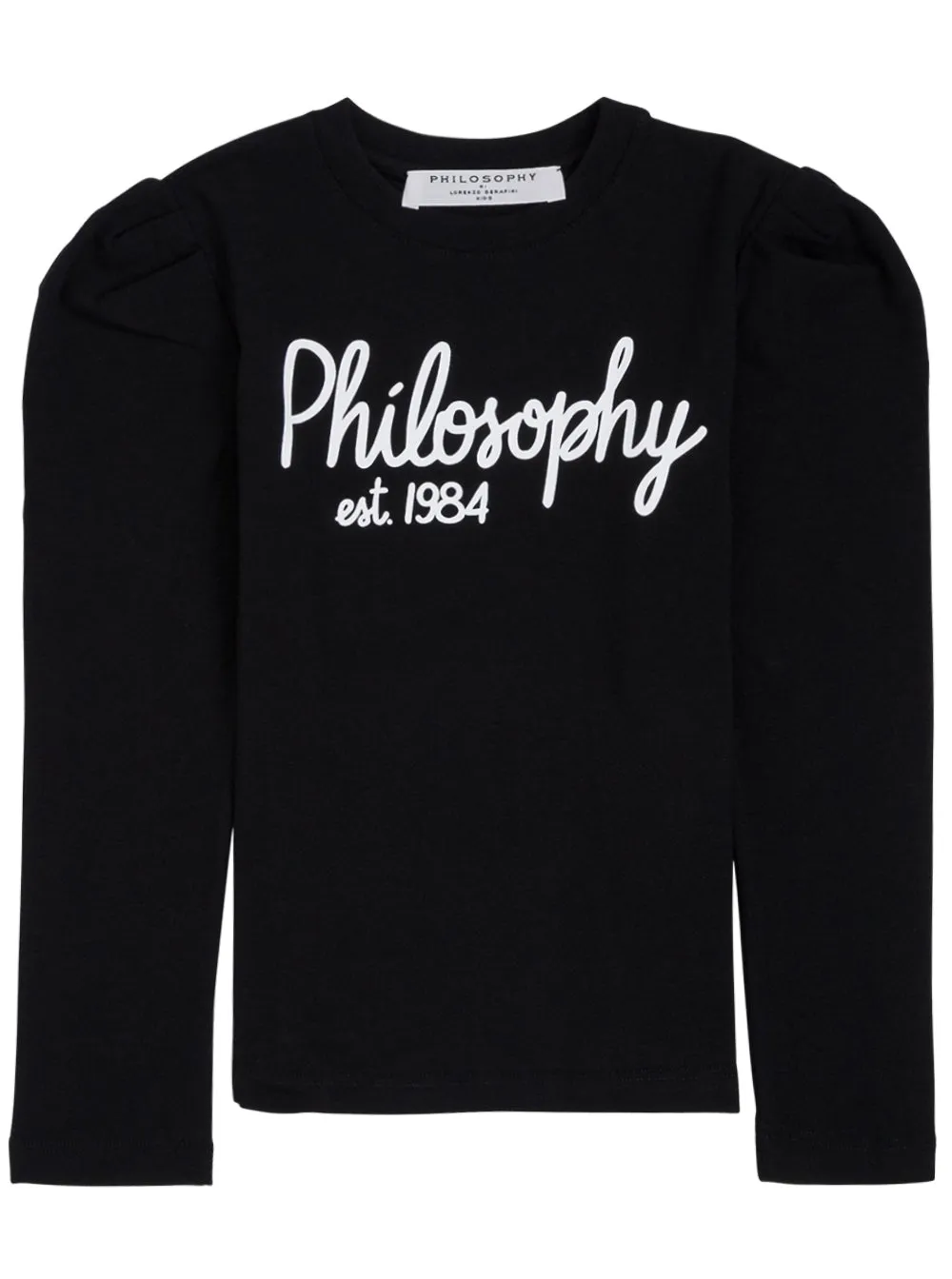 Philosophy Di Lorenzo Serafini Kids Logo Printed Puff Sleeve Sweatshirt