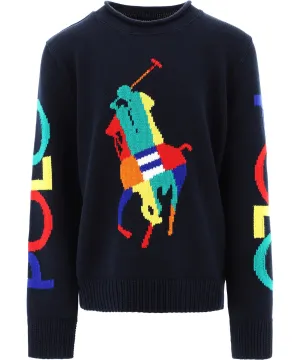 Ralph Lauren Kids Big Pony Intarsia Knit Sweater