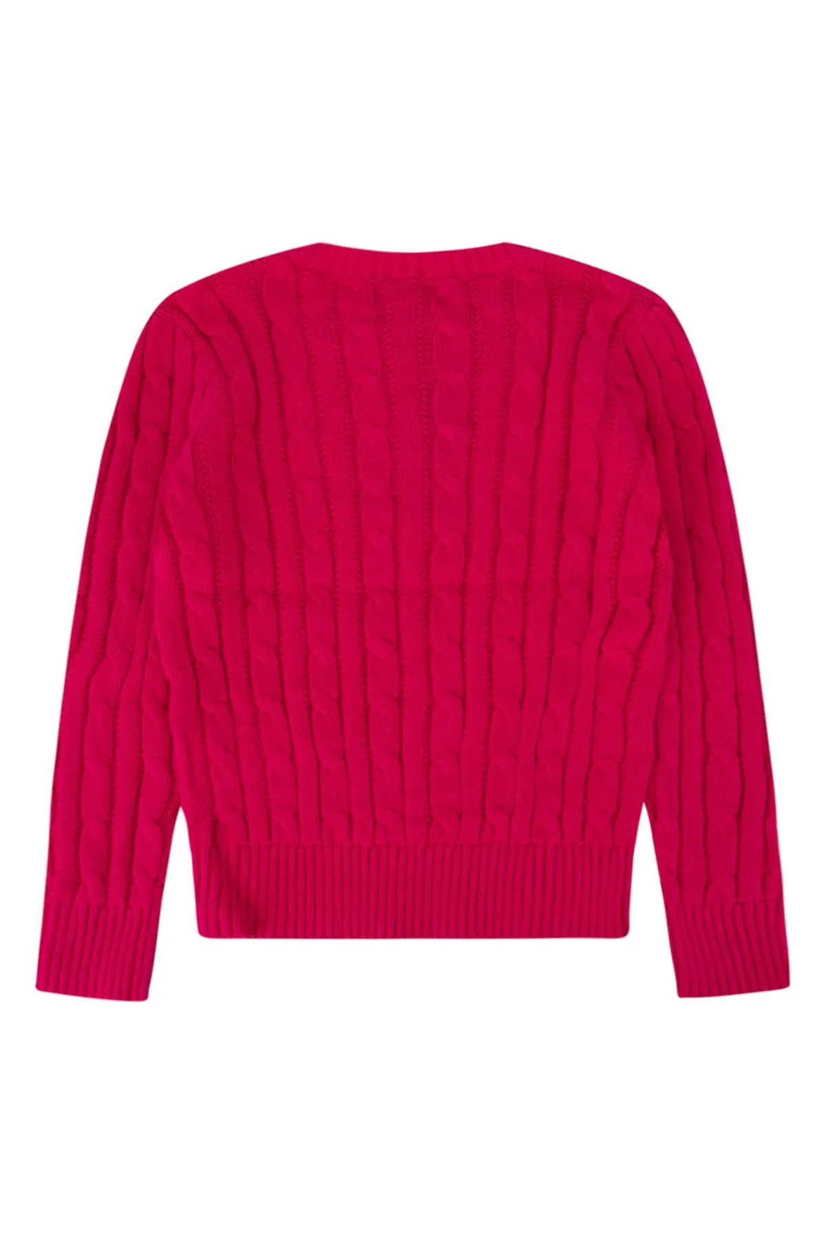 Ralph Lauren Kids Buttoned Cable Knit Jumper