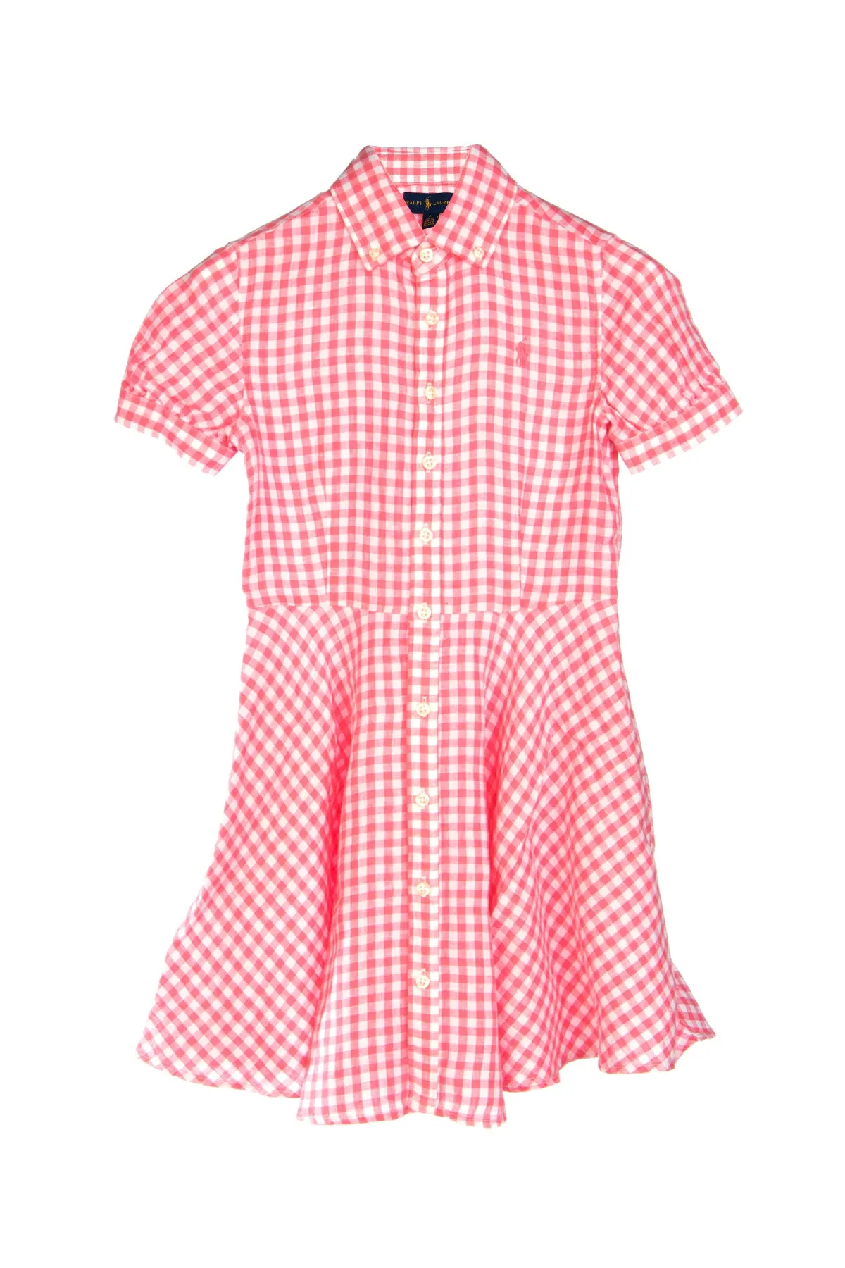 Ralph Lauren Kids Checked Print Shirt Dress
