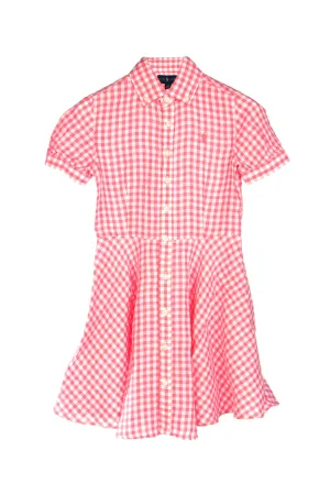 Ralph Lauren Kids Checked Print Shirt Dress