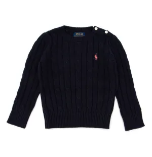 Ralph Lauren Kids Logo Cable Knit Jumper