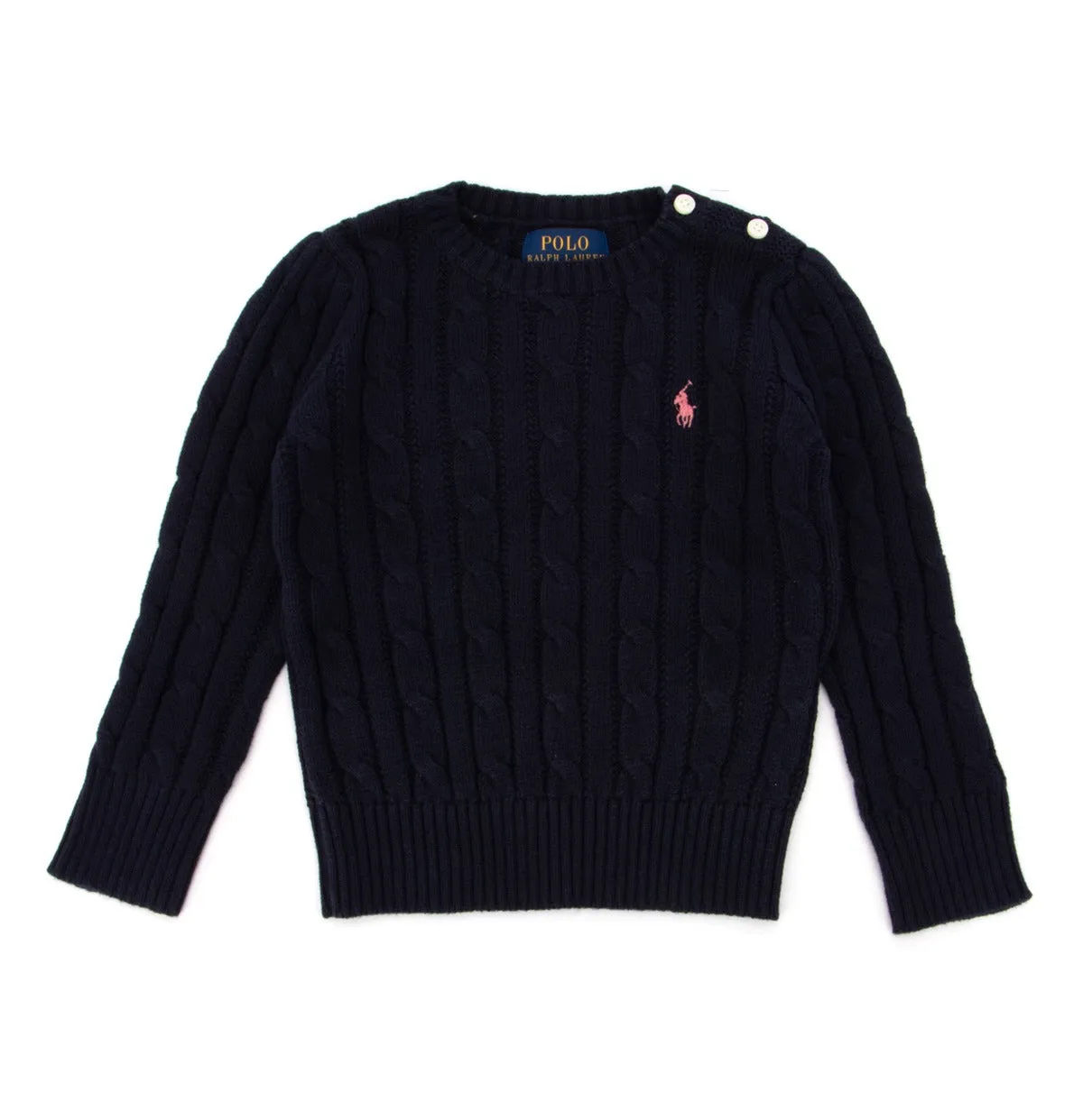 Ralph Lauren Kids Logo Cable Knit Jumper