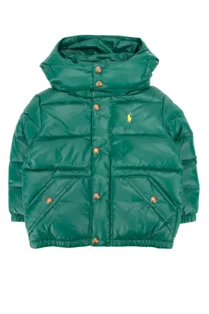 Ralph Lauren Kids Logo Detail Buttoned Puffer Jacket