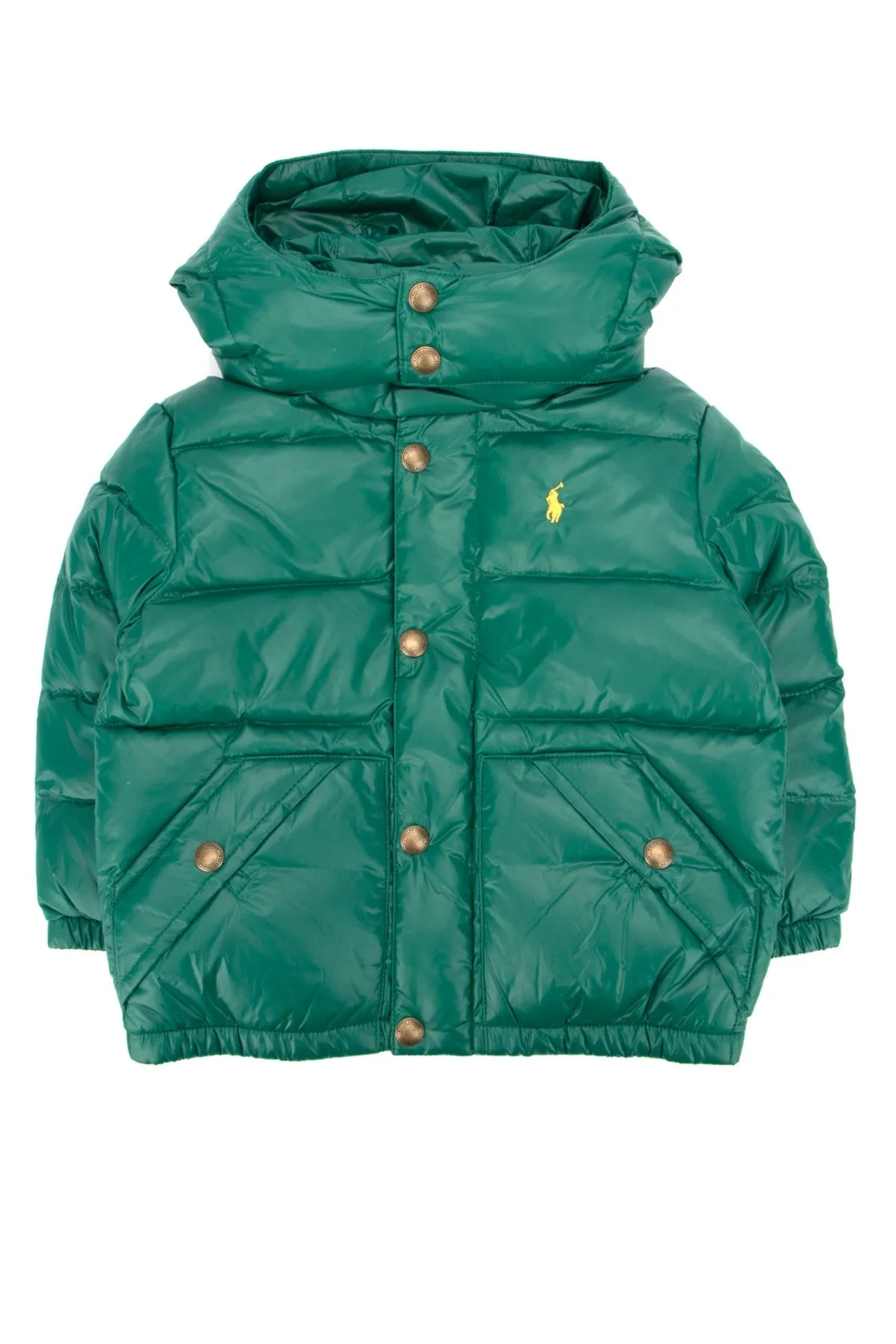 Ralph Lauren Kids Logo Detail Buttoned Puffer Jacket