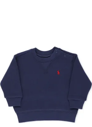 Ralph Lauren Kids Logo Embroidered Crewneck Sweatshirt
