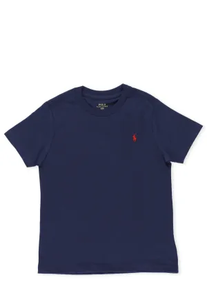 Ralph Lauren Kids Logo Embroidered Crewneck T-Shirt