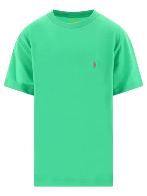 Ralph Lauren Kids Logo Embroidered Crewneck T-Shirt