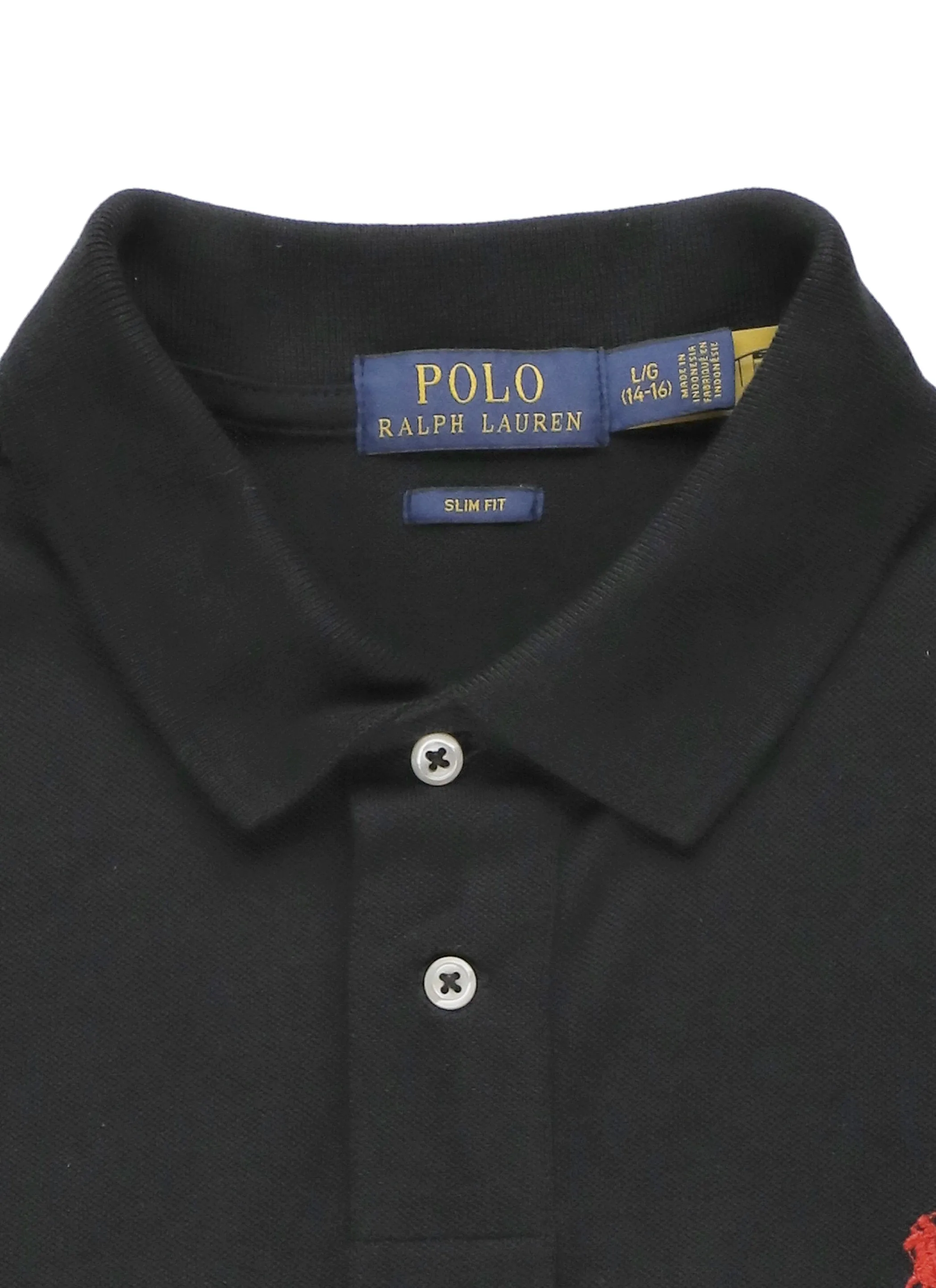 Ralph Lauren Kids Logo Embroidered Long Sleeve Polo Shirt